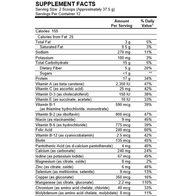 Organic Fermented Probiotic Plant Protein Meal Vanilla
